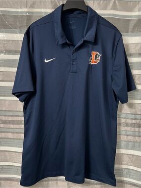 Nike Men’s Navy Durham Bulls Baseball Polo Shirt with Team Logo